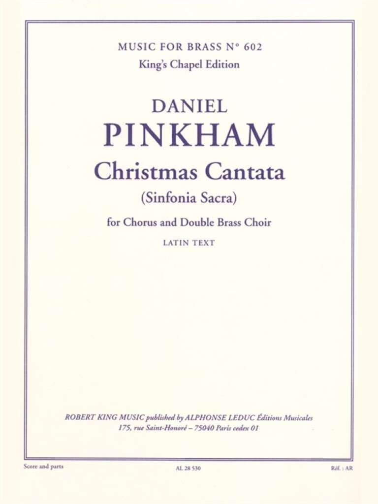 Christmas Cantata. Conducteur et Matériel - Daniel Pinkham - Partition