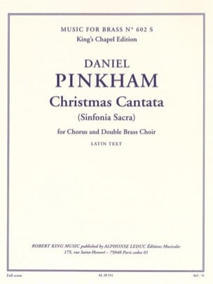 Christmas Cantata. Conducteur Daniel Pinkham Partition Chœur