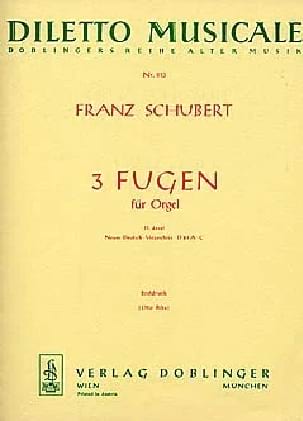 3 Fugues SCHUBERT Partition Orgue