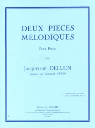 2 Pièces Mélodiques. Jacqueline Deluen Partition Piano