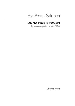 Dona nobis pacem Esa-Pekka Salonen Partition Chœur