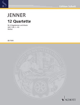 12 Quartette, vol.1 Gustav Jenner Partition Chœur