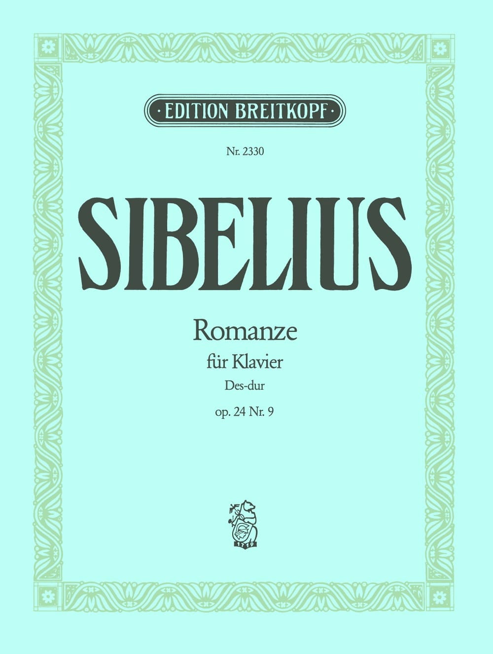 Romance Op. 24-9 SIBELIUS Partition Piano