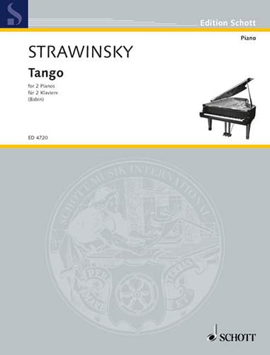 Tango 1940. 2 Pianos STRAVINSKY Partition Piano