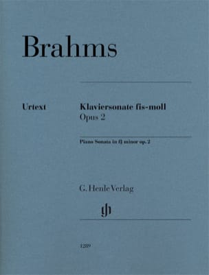 Sonate pour piano n° 2 Opus 2 BRAHMS Partition Piano