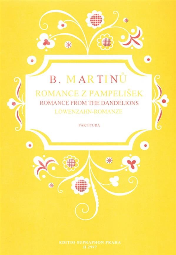 Romance From The Dandelions MARTINU Partition Chœur