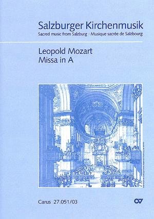 Missa In A Carlson IA3 Leopold Mozart Partition Chœur