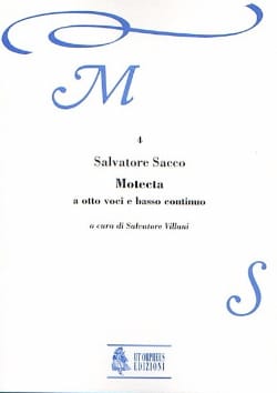 Motecta Salvatore Sacco Partition Chœur