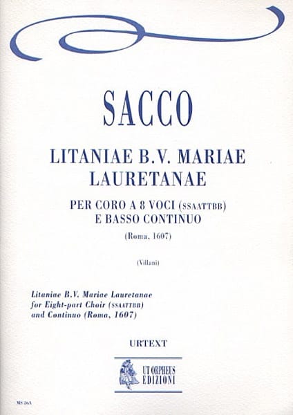 Litaniae Mariae Lauretanae - Sacco - Partition - Chœur