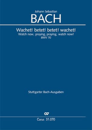 Cantate BWV 70 BACH Partition Chœur