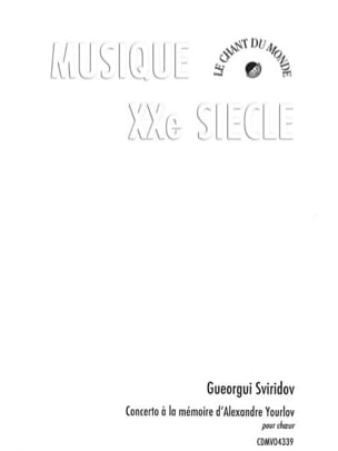 Concerto à la Mémoire d'Alexandre Yourlov - Youri Sviridov - Partition