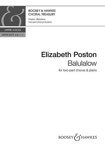 Balulalow Elizabeth Poston Partition Chœur