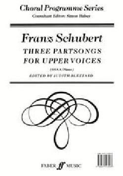 3 Partsongs For Upper Voices SCHUBERT Partition Chœur