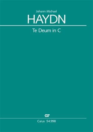 Te Deum En Ut. hob 23c-1 Michael HAYDN Partition Chœur