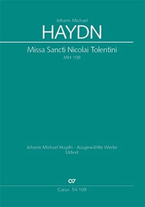 Missa Sancti Nicolai Tolentini MH 109 Michael HAYDN Partition Chœur