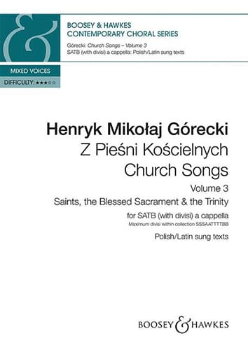 Church Songs. Volume 3 GORECKI Partition Chœur