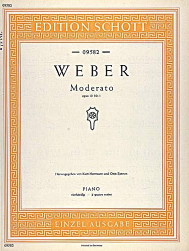 Moderato, op. 10/1 Weber Partition Piano