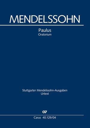 Saint Paul Bartholdy Felix Mendelssohn Partition Chœur