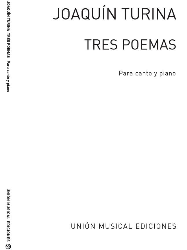 3 Poemas Opus 81 TURINA Partition Mélodies