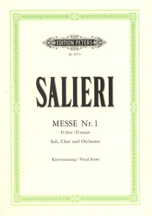 Messe N°1 En Ré Majeur SALIERI Partition Chœur