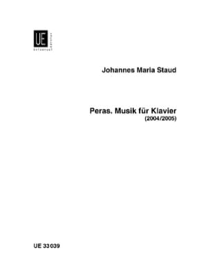 Peras. Musik Für Klavier Johannes Maria Staud Partition Piano