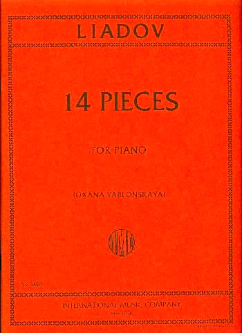 14 Pièces Anatoly Liadov Partition Piano