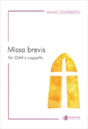 Missa Brevis Anna Cederberg-Orreteg Partition Chœur