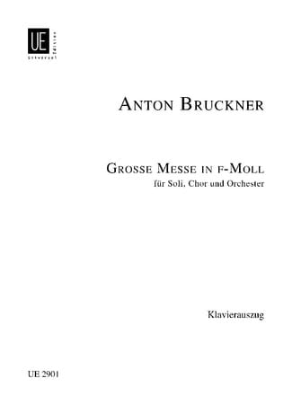 Grosse Messe N°3 En Fa Mineur BRUCKNER Partition Chœur