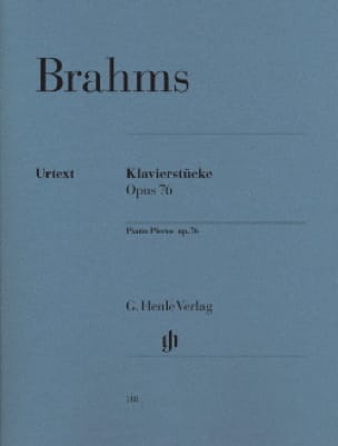 Klavierstücke Opus 76. BRAHMS Partition Piano