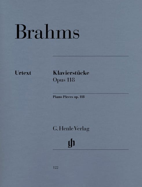 Pièces Pour Piano Opus 118. BRAHMS Partition Piano