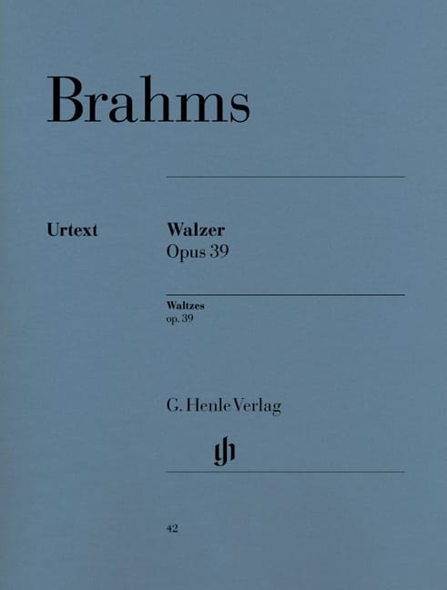 Valses Opus 39. BRAHMS Partition Piano