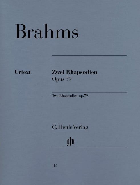 2 Rhapsodies Opus 79 BRAHMS Partition Piano