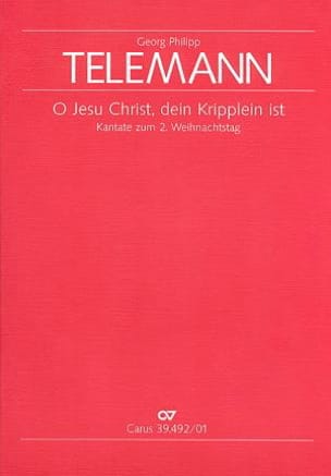 O Jesu Christ, Dein Kripplein Ist. Twv 1-1200 TELEMANN Partition Chœur