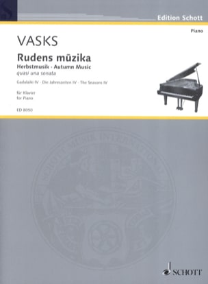 Rudens Musika Péteris Vasks Partition Piano