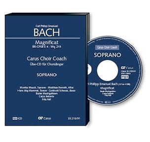 Magnificat Wq 215 - CD Tenor CHOEUR - Carl-Philipp Emanuel Bach