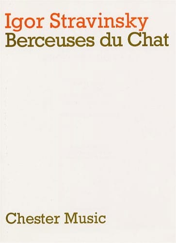 Berceuses du Chat STRAVINSKY Partition Petit format