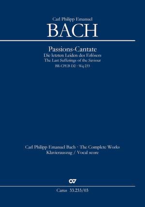 Passions - Cantate BACH Partition Chœur