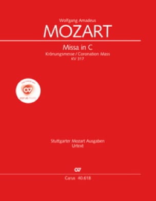 Krönungsmesse KV 317 XL Format MOZART Partition Chœur