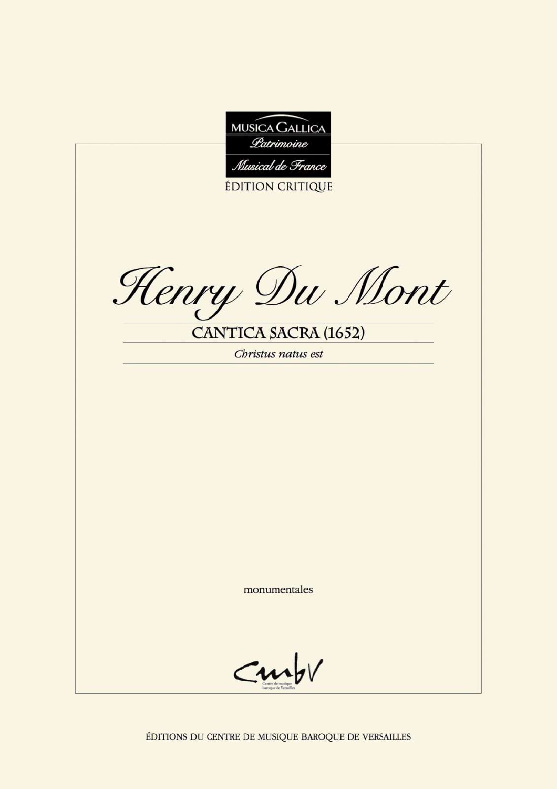Christus Natus Est Henry Dumont Partition