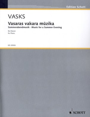 Vasaras Vakara Muzika Peteris Vasks Partition Piano