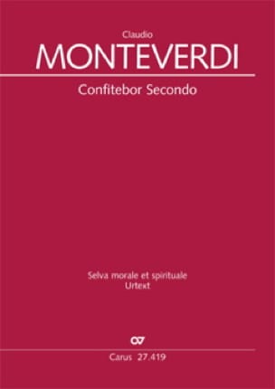 Confitebor Secondo SV 266 MONTEVERDI Partition Chœur