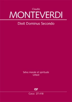 Dixit Dominus Secondo SV 264 MONTEVERDI Partition Chœur