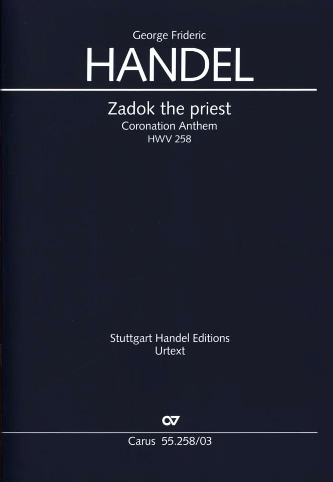 Zadok The Priest - Georg-Friedrich Haendel - Partition - Chœur