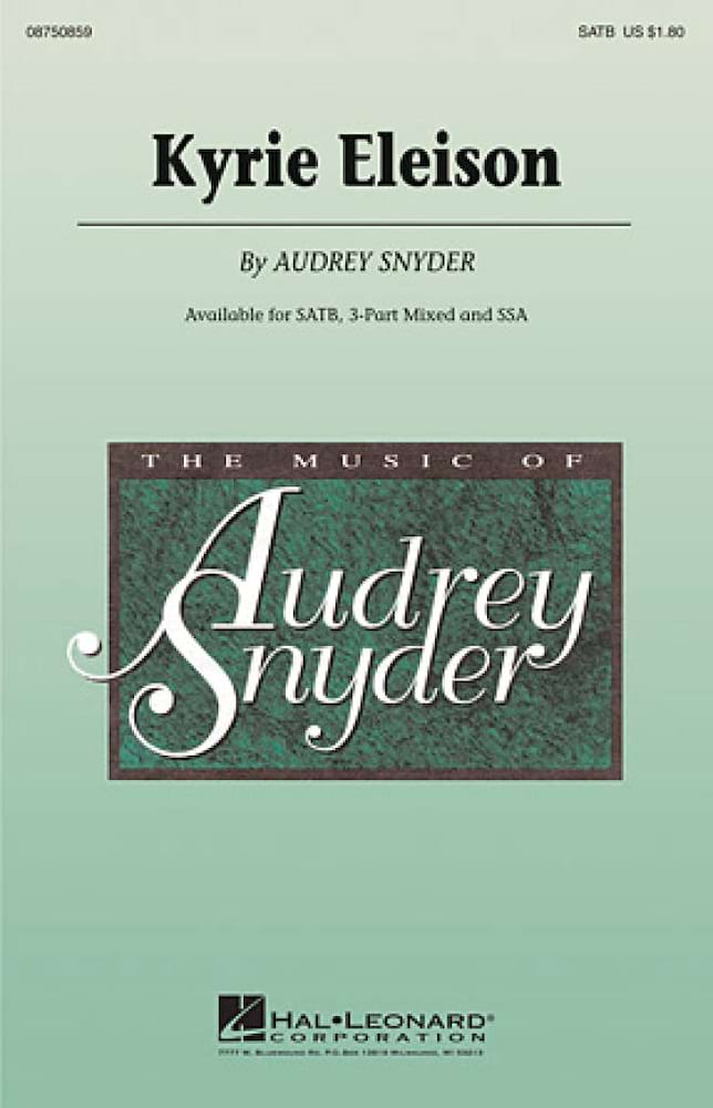 Kyrie Eleison - SATB audrey snyder Partition Chœur