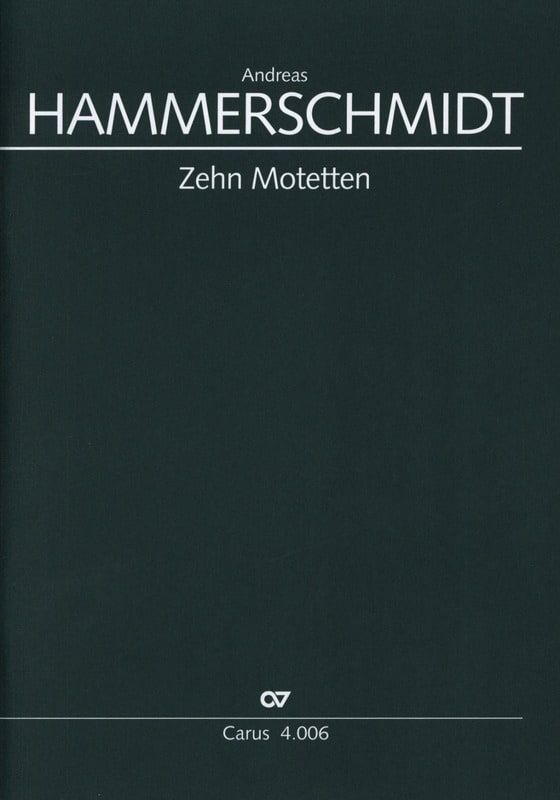 10 Motetten Andreas Hammerschmidt Partition Chœur