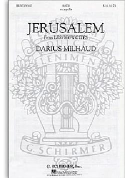 Jerusalem MILHAUD Partition Chœur