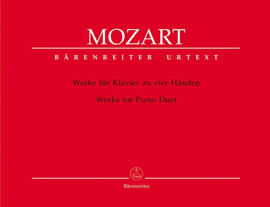 Oeuvres A 4 Mains. MOZART Partition Piano