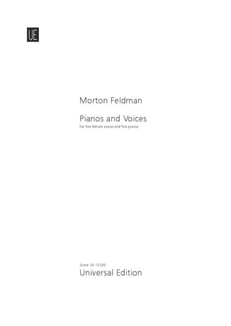 Pianos and voices Morton Feldman Partition Chœur