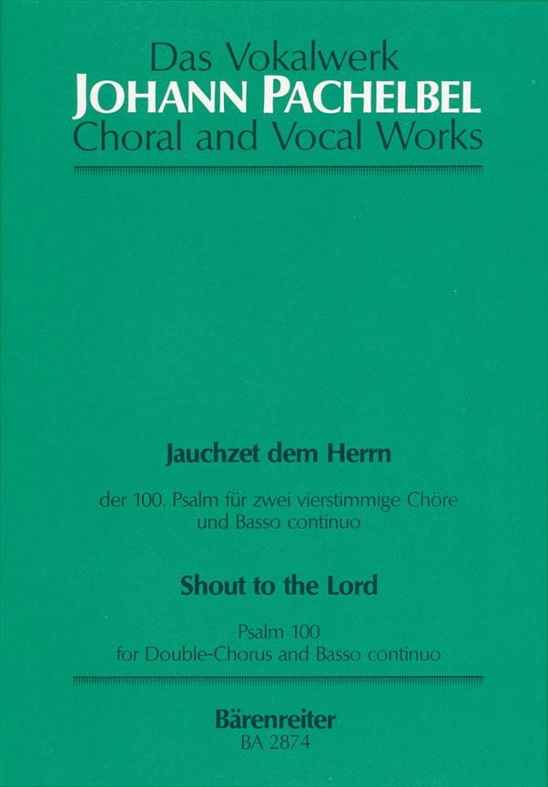 Jauchzet Dem Herrn - PACHELBEL - Partition - Chœur