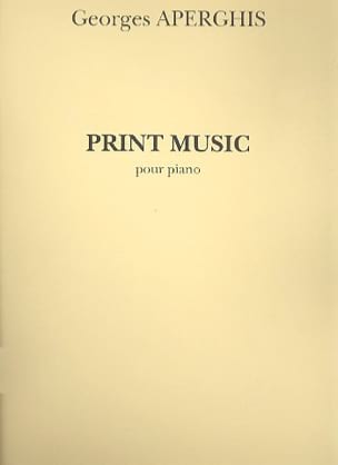 Print Music Georges Aperghis Partition Piano